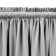 Zasłony - Zasłona VILA kolor beżowy styl klasyczny tunel 5 cm z grzywką 3 cm velvet 200x245 homede - CURT/HOM/VILA/VELVET/TUNNEL/F/30/BEIG - miniaturka - grafika 1