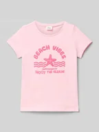 Koszulki dla dziewczynek - T-shirt o kroju regular fit z czystej bawełny - miniaturka - grafika 1