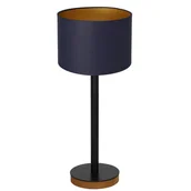 Lampy stojące - Luminex Table lamps 3838 lampa stołowa lampka 1x60W E27 czarny/niebieski/naturalny/złoty - miniaturka - grafika 1