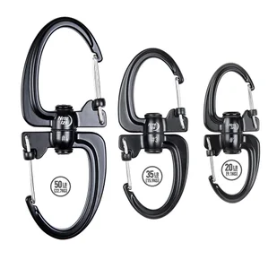 Nite Ize - Karabińczyk S-Biner 360 SlideLock Dual Carabiner #4 - Czarny - SBLR4-01-R3 - Sprzęt wspinaczkowy - miniaturka - grafika 6