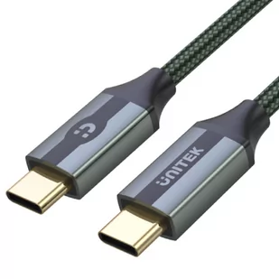 Unitek Kabel USB-C C14079GN 10Gbps, 4K 60Hz, 20V/5A, M/M, 1m, oplot C14079GN - Kable USB - miniaturka - grafika 2