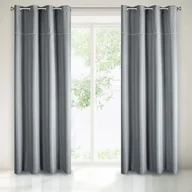 Zasłony - Zasłona na przelotkach SERMA 135X250 srebrny - miniaturka - grafika 1