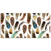 Podkładki na biurko - Duża mata na biurko Akwarela pióra vintage 120x60 cm - miniaturka - grafika 1