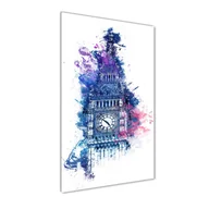 Foto gadżety - Foto obraz szklany pionowy Kolorowy Big Ben - miniaturka - grafika 1