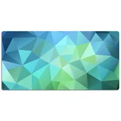 Podkładki na biurko - Mata ochronna na blat Abstrakcja niebieska 120x60cm, Dywanomat - miniaturka - grafika 1