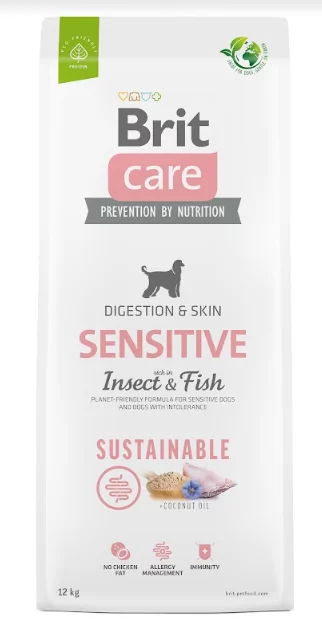 BRIT CARE Sustainable Senior Sensitive Insect & Fish 12kg - Ceny i ...