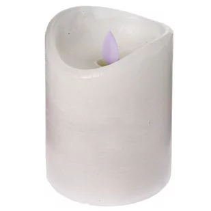 Świeca LED z funkcją timera QUBUSS, biała, 7,5x10 cm - Świece - miniaturka - grafika 1