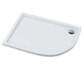 Brodziki prysznicowe - Schedpol Brodzik asymetryczny CASPAR 80x100x5 Lewy z systemem STANDARD PLUS 3.271- - miniaturka - grafika 1