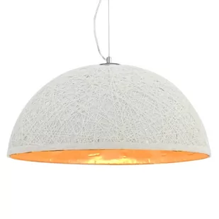 vidaXL Lampa wisząca, biało-złota, 50 cm, E27 - Lampy pozostałe - miniaturka - grafika 1