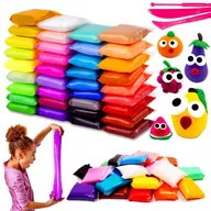 Masy plastyczne - Magiczna Plastelina Masa Plastyczna Piankolina 60 Sztuk - miniaturka - grafika 1