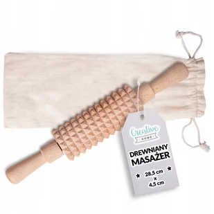 Masażer Drewniany Wałek Masaż Stóp Pleców Mięśni - Akcesoria medycyny naturalnej - miniaturka - grafika 1