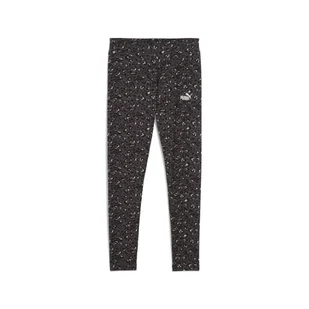 Damskie legginsy Essentials ze zwierzęcym nadrukiem PUMA Black - Spodnie sportowe damskie - miniaturka - grafika 1