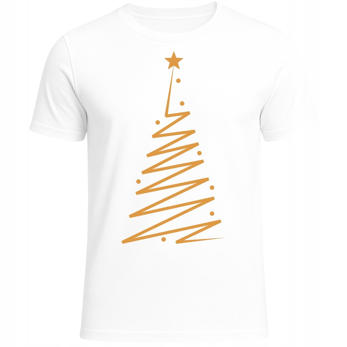 KOSZULKA ŚWIĄTECZNA MINIMALISTYCZNA CHOINKA ZŁOTA ELEGANCKA HIT PREZENT XXL
