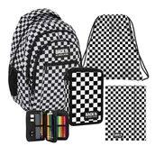 Zestawy szkolne - ZESTAW SZKOLNY 4-ELEMENTÓW SZACHOWNICA BACKUP DERFORM - miniaturka - grafika 1