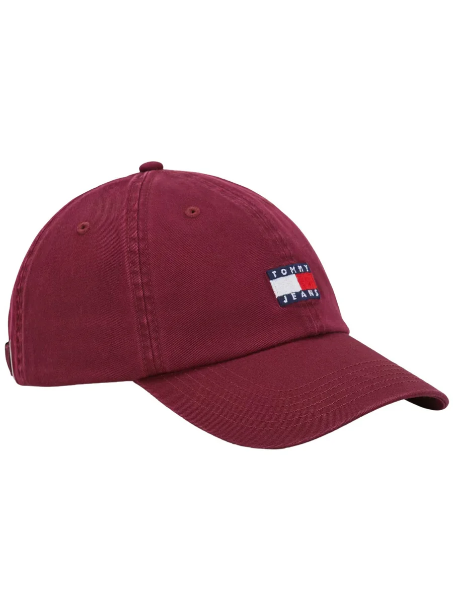 Czapka z daszkiem męska Tommy Jeans AM0AM12020 VLP BORDOWY