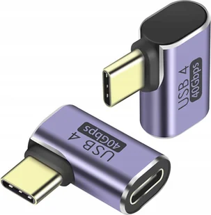 Adapter PremiumCord USB-C na USB-C, USB 4.0, kątowy 90° - Wtyczki i adaptery - miniaturka - grafika 1
