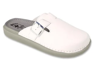 Klapki męskie medyczne sanitarne skórzane białe Dr Orto Med 179M002-42 - Klapki i japonki męskie Klapki męskie medyczne sanitarne skórzane białe Dr Orto Med 179M002-42 - Klapki i japonki męskie - miniaturka - grafika 1