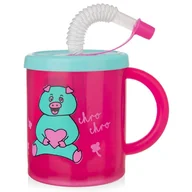 Kubki - Kubek dla dziecka ze słomką świnka 260 ml - miniaturka - grafika 1