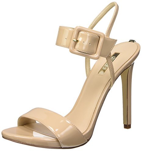 Guess Damskie czółenka Abbie2 Patent Pu, beżowy Nude, 39 eu