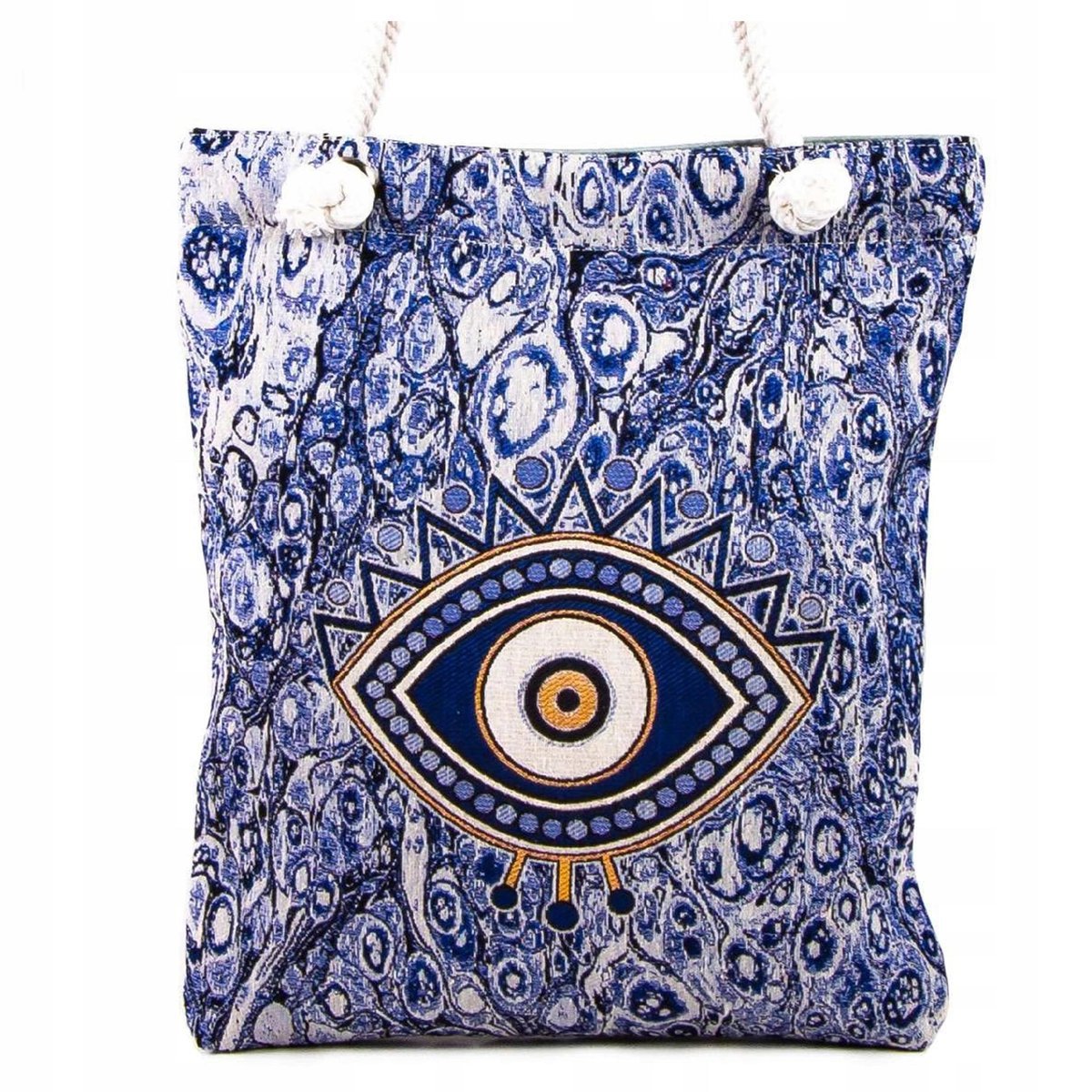 Torba Torebka Damska Shopper Turecka Gobelinowa Orientalna Z Okiem Proroka