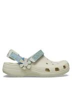 Buty dla chłopców - Crocs Klapki Clsc Dnm Flwr Adj BackstrapCgK 212511 Szary - miniaturka - grafika 1