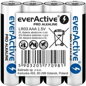 Baterie i akcesoria - EverActive 4 x baterie alkaliczne Pro LR03 AAA taca LR03PRO4T - miniaturka - grafika 1