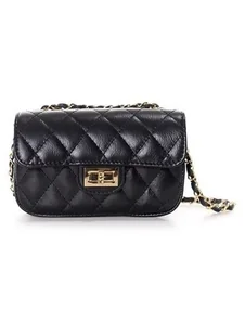 Torebka skórzana pikowana (6450) - Torebki damskie - miniaturka - grafika 1