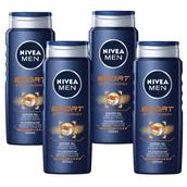 Żele pod prysznic dla mężczyzn - Nivea Men żel pod prysznic męski zestaw 4x500ml - miniaturka - grafika 1