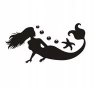 Naklejki na ścianę - Naklejka na ścianę dla dzieci syreny Syrenka Bella, 240x120 cm - miniaturka - grafika 1