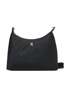 Tommy Hilfiger Torebka Popette Shoulder Bag AW0AW17937 Czarny - Torebki damskie - miniaturka - grafika 1