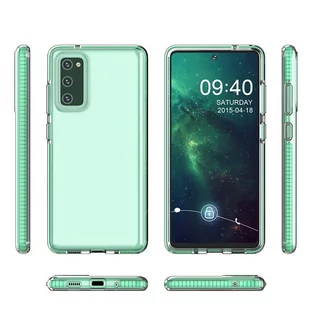 Spring Case pokrowiec żelowe etui z kolorową ramką do Samsung Galaxy A72 4G ciemnoróżowy - Etui i futerały do telefonów - miniaturka - grafika 2