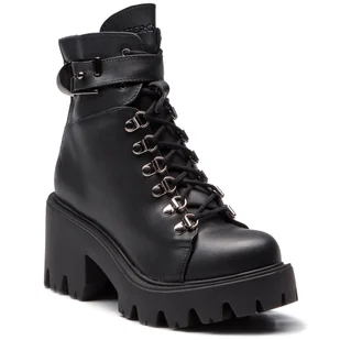 Altercore Botki Enid Black - Botki damskie - miniaturka - grafika 1