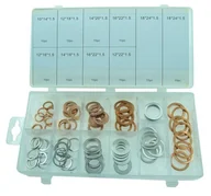 Narzędzia samochodowe - Uszczelki Miedziane I Aluminiowe 10-18Mm 100 Szt 10 Rozmiarów - miniaturka - grafika 1