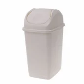 Kosze na śmieci - Kosz na śmieci Slim 10 l kremowy - miniaturka - grafika 1