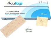 Meble i wyposażenie gabinetów medycznych - Igły do akupunktury na podwójnym plastrze - pinezki do długotrwałej stymulacji aktywnych biologicznie punktów na ciele (AcuTop Press Needles APN-D) - miniaturka - grafika 1
