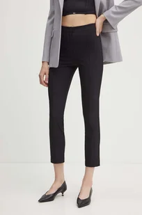 Patrizia Pepe spodnie damskie kolor czarny fason cygaretki high waist 8P0650 A110 - Spodnie damskie - miniaturka - grafika 1