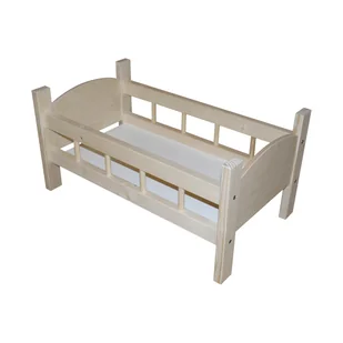 ŁÓŻECZKO DREWNIANE DLA LALEK OD PRODUCENTA - Domki dla lalek ŁÓŻECZKO DREWNIANE DLA LALEK OD PRODUCENTA - Domki dla lalek - miniaturka - grafika 1