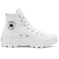 Trampki damskie - Buty Converse Chuck Taylor All Star Lugged 565902C - białe - miniaturka - grafika 1