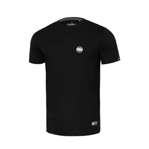 Pit Bull T-Shirt Koszulka Lekka Small Logo Black - Koszulki sportowe męskie - miniaturka - grafika 1