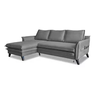 Narożniki - Szary narożnik rozkładany Miuform Charming Charlie, lewostronny - miniaturka - grafika 1