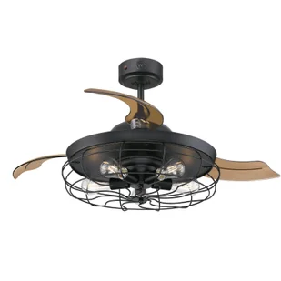 Wentylator sufitowy Dunlin 105 cm z oświetleniem LED i pilotem zdalnego sterowania - Wentylatory sufitowe - miniaturka - grafika 1