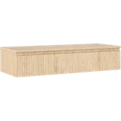 Szafki łazienkowe - Mexen Rivel szafka łazienkowa podumywalkowa 120 cm z blatem, 1 szuflada, ryflowana , dąb - 91A20-12023-1-BFC81 - miniaturka - grafika 1