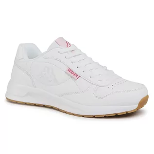 Sneakersy damskie - Kappa Sneakersy Base II 242492 White 1010 - grafika 1