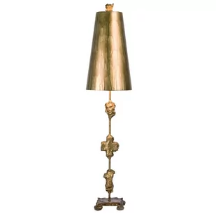 Elstead Fragment Gold lampa stołowa ze złotą folią - Lampy stojące - miniaturka - grafika 1