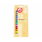 Kredki, ołówki, pastele i pisaki - Auchan - Pastele olejne 12 szt. - miniaturka - grafika 1