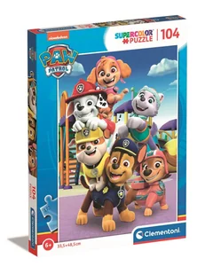 Puzzle 104 Super Kolor Paw Patrol Clementoni - Puzzle - miniaturka - grafika 2