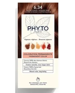 Phyto Color 6.3, farba do włosów, ciemny miedziany blond, 1 sztuka - Farby do włosów i szampony koloryzujące - miniaturka - grafika 1
