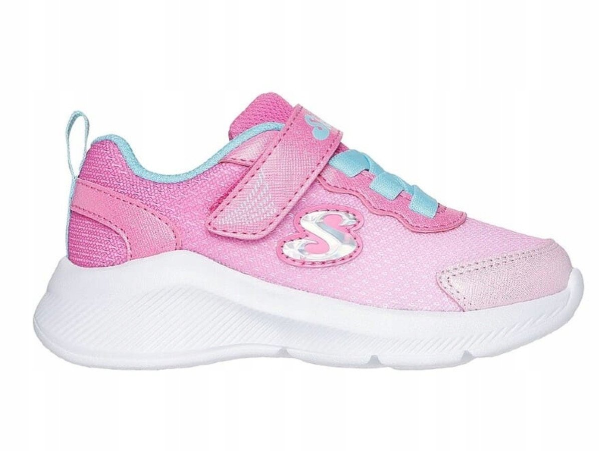 BUTY dziecięce SKECHERS sportowe 303579N-PKLB różowe na rzepę lekkie 22 22