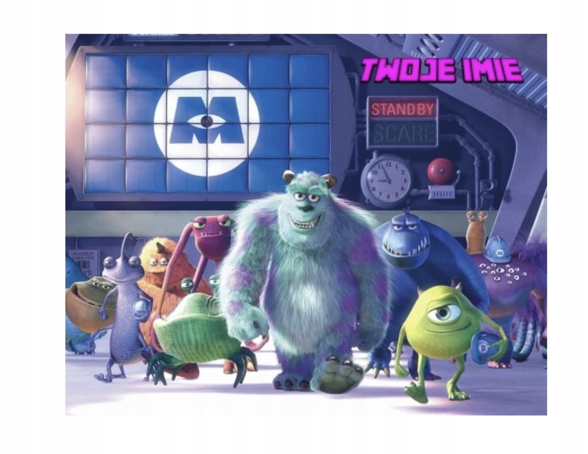 Puzzle POTWORY I SPÓŁKA Mike A3 252 el z Nadrukiem + IMIĘ Pudełko 14