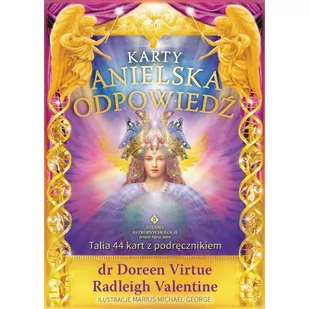 Studio Astropsychologii Anielska odpowiedź  44 karty + książka 030011071 - Poradniki hobbystyczne - miniaturka - grafika 1